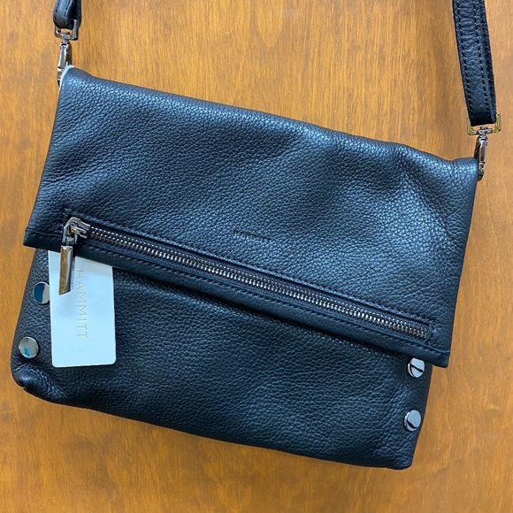 Hammitt Bags Hammitt Vip Medium Crossbody Black Leather With